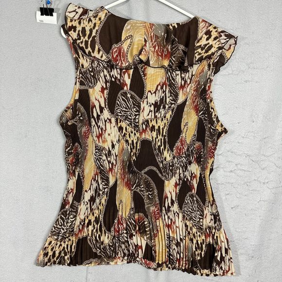 CJ Banks Womens Pullover Brown Ribbed Plus Size 1X - Picture 2 of 10